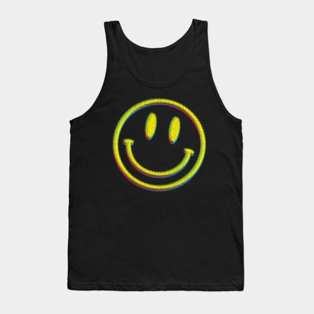 Acid Smiley Tank Top by SunsetGraphics